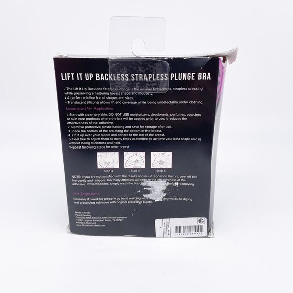 Fashion Forms Lift It Up Nude Backless Strapless Plunge Bra Nude Size A Cup - Picture 3 of 7